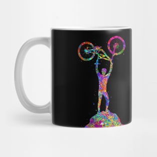 Mountain bike watercolor art Mug